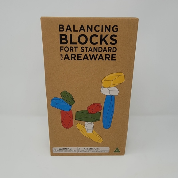 New wood Balancing Blocks multicolor Fort Standard for Areaware Art educational - Picture 5 of 9